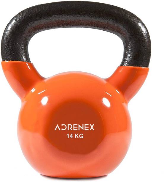 Adrenex 14 kg CAST IRON VINYL COATED kettlebell Orange Kettlebell