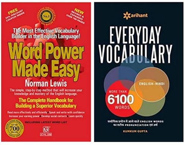 Word Power Made Easy 2020 Edition (English)+ Arihant Everyday Vocabulary (English-Hindi)