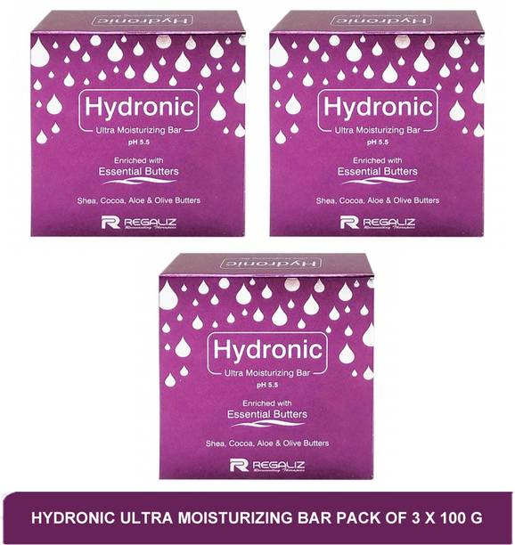 Regaliz Hydronic Ultra moisturizing bar pack of 3 x 100 g