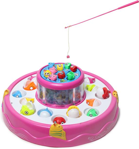 Tenmar Musical Fish Catching Game Big with 26 Fishes, 4 Pods & 3D Lights-184