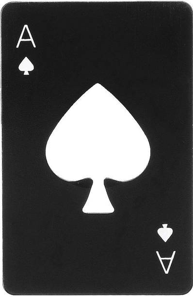 PRO365 black-opener Casino Poker Stainless Steel Bottle Opener