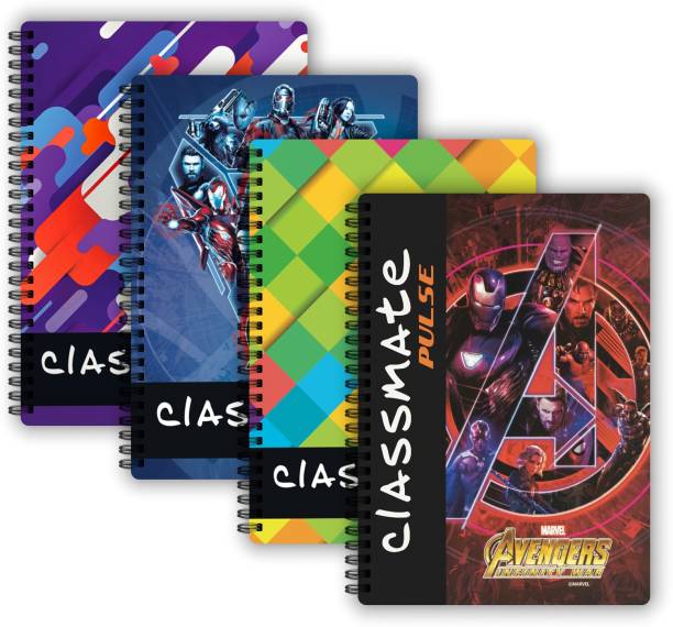 Classmate Pulse 1 Subject (240 X 180 mm) Spiral B5 Notebook Unruled 180 Pages