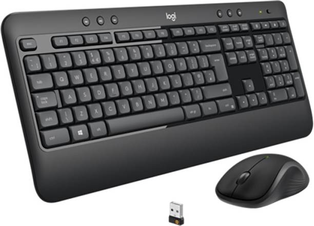 Logitech MK540 Mouse & Keyboard Combo / HotKeys, 3-Year Battery Life Wireless Multi-device Keyboard