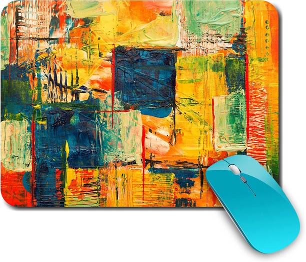 whats your kick Brush Strock | Painting | Brush Drawing | Stylish |Creative | Printed Mouse Pad/Designer Waterproof Coating Gaming Mouse Pad For Computer/Laptop (Multi13) Non Slip Base Mousepad