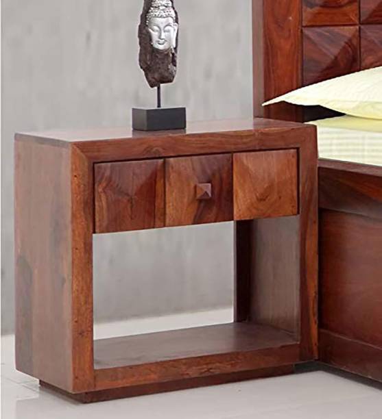 Top 10wood Solid Wood Bedside Table
