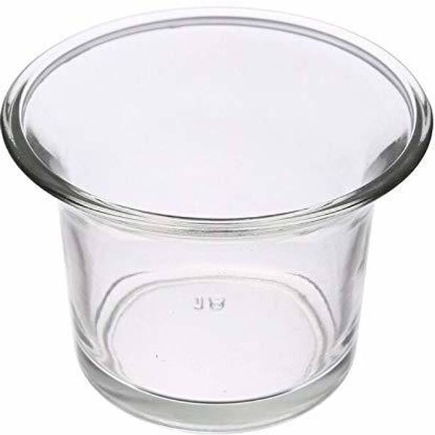 Decent Glass Glass Tealight Candle Holder Glass Votive, Birthday, Holiday & Home Decoration, Set of 6 (Clear) Glass 6 - Cup Tealight Holder Set