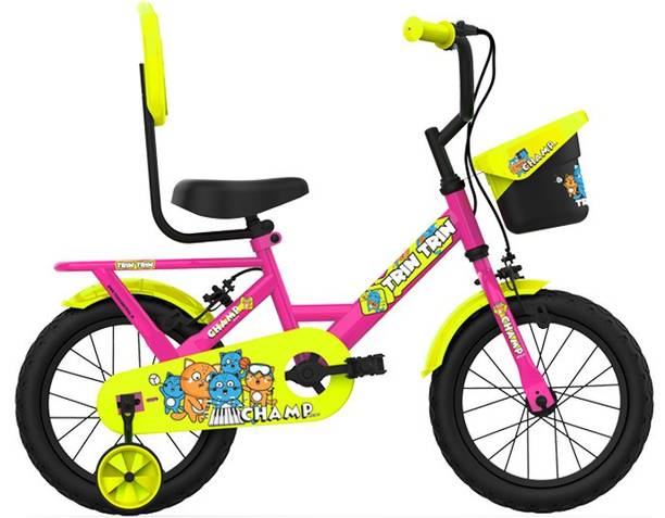 BSA CHAMP Trin Trin 12 INCH FLORACENT PINK of height 85 - 100cm AGE - 2 - 4 years 12 T (inch) Road Cycle