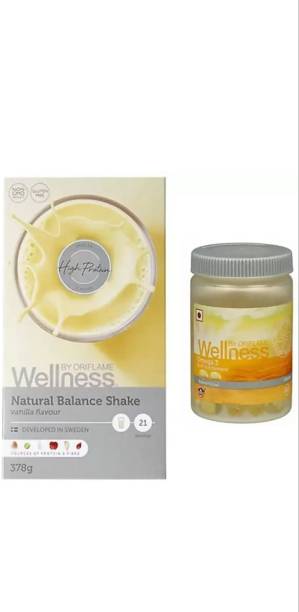 Oriflame vanilla flavour nutrishake and omega 3 health set