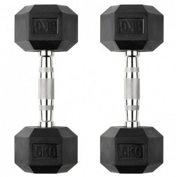 J Rumble Fitness Hex Dumbbell Fixed Weight Dumbbell