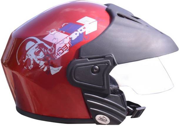 3eiye`s Venus Open Face (RED) Motorbike Helmet Motorbike Helmet