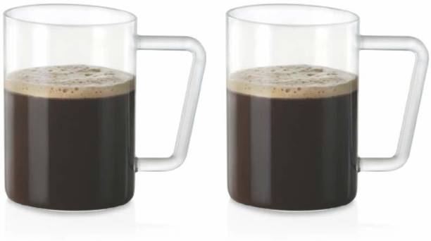 BOROSIL Vision Grande Glass Beer, Set of 2 - Freezer Proof, 500 ml Glass Beer Mug
