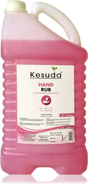 KESUDA 5 Liter hand sanitizer with 80% alcohol(5L) Hand Rub Can