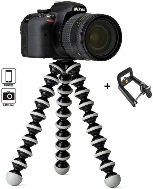 blue seed BBD Gorilla Tripod (10 Inch Height) Fully Flexible Foldable Octopus Stand for All Smartphone &amp; DSLR Camera's Tripod