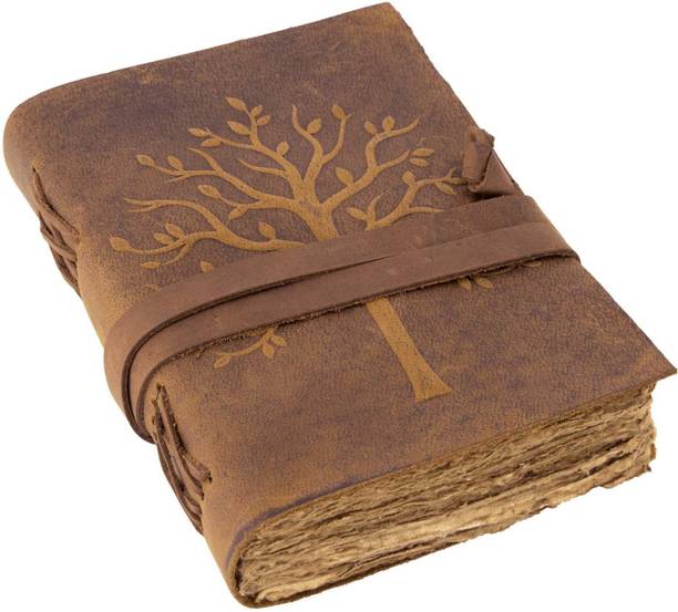 CRAFT CLUB Finished Leather Journal With Antique Paper A5 Diary Unruled 200 Pages