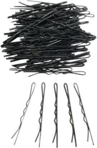 APS Enterprise Set of 60 Pcs (7 cm) of Curve Bob Bobby Hairpins Hair Pin (Black) Hair Pin (Black) Hair Pin