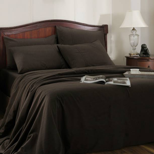 Maspar 300 TC Cotton King Solid Bedsheet