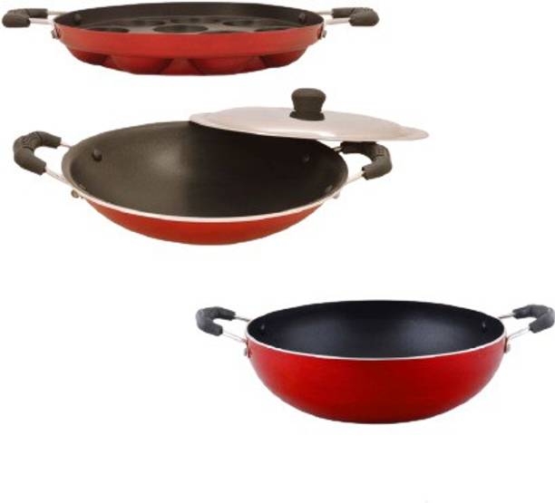 NAVRANG Non-Stick Coated Cookware Set