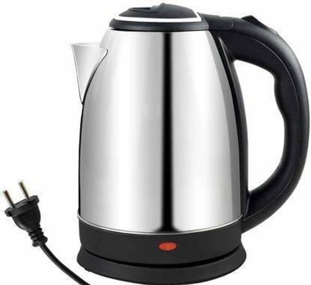 Klivory Stainless Steel Scarlett Electric Elegant Design for Hot Water, Tea, Rice and Cooking Foods Kettle,Scarlett Stainless Steel Electric Heat Kettle 2.0 litres for Tea,Coffee,Milk,Water Heater Electric Kettle Multi Cooker Electric Kettle (2 L, Silver) Electric Kettle (2 L, Silver) Electric Kettle