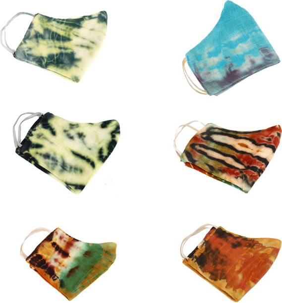 ecodye Tiedye Multi-coloerd Fashionable mask MASK_17 Reusable, Washable Cloth Mask