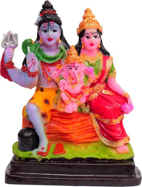 Crafting Bear Bholenath Shiva Statue Hindu God Idol Statue for Pooja Lord Blessing Shanker Deity Figurine Home Office Temple Art Decor Decorative Showpiece - 10 cm Decorative Showpiece  -  12 cm