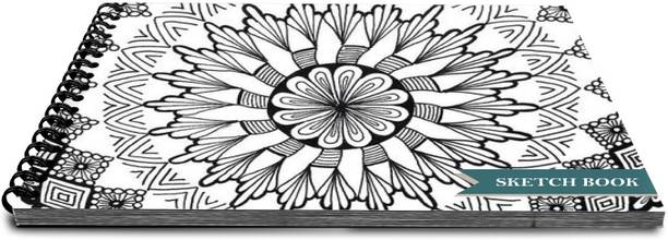 VenTechno Designer Sketch Book Wiro Bound 9 x 12 inches 100 Pages (50 Sheet) - b017 Sketch Pad