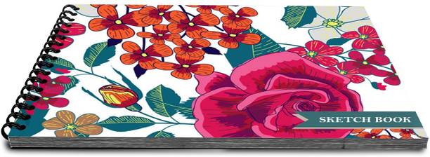 VenTechno Designer Sketch Book Wiro Bound 9 x 12 inches 100 Pages (50 Sheet) - b005 Sketch Pad