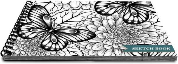VenTechno Designer Sketch Book Wiro Bound 9 x 12 inches 100 Pages (50 Sheet) - b016 Sketch Pad