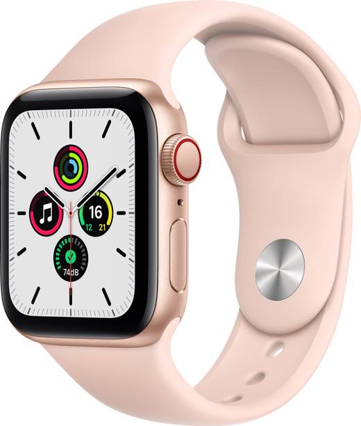 Apple Watch SE GPS + Cellular (Pink Strap, Regular)