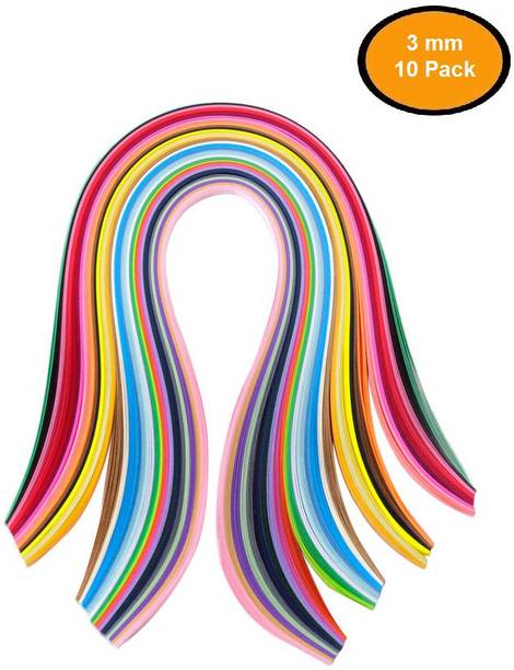 Ditya Crafts Quilling Strips Multicolor (3mm - 10 pack)