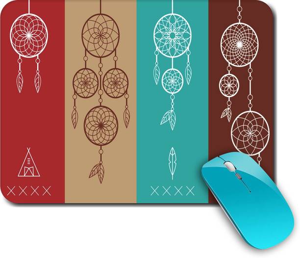 whats your kick Dream Catcher | Quotes | Art | Drawing | Stylish | Printed Mouse Pad/Designer Waterproof Coating Gaming Mouse Pad For Computer/Laptop (Multi8) Non Slip Base Mousepad