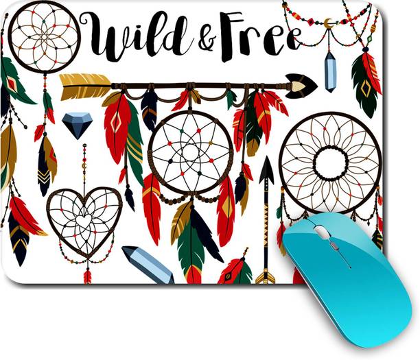 whats your kick Dream Catcher | Quotes | Art | Drawing | Stylish | Printed Mouse Pad/Designer Waterproof Coating Gaming Mouse Pad For Computer/Laptop (Multi6) Non Slip Base Mousepad