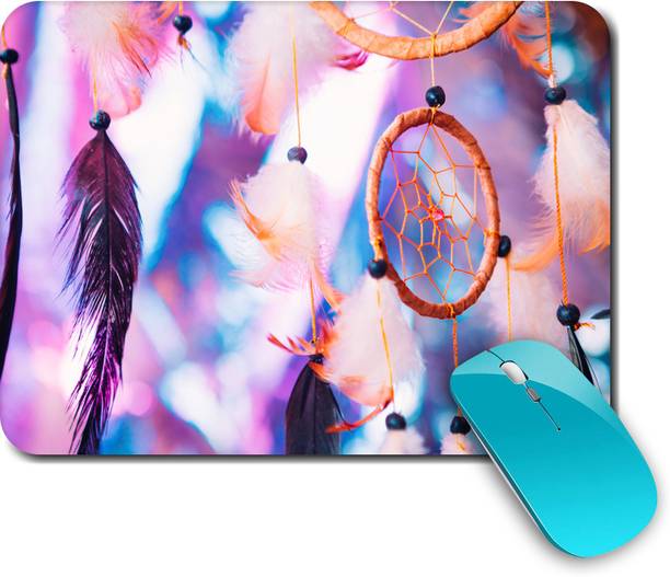 whats your kick Dream Catcher | Quotes | Art | Drawing | Stylish | Printed Mouse Pad/Designer Waterproof Coating Gaming Mouse Pad For Computer/Laptop (Multi22) Non Slip Base Mousepad
