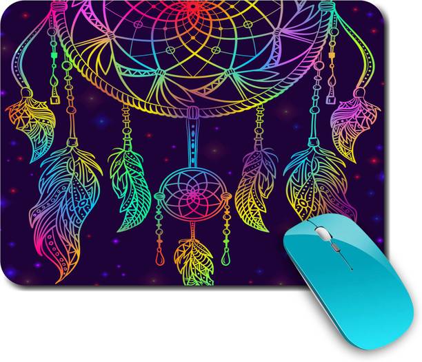 whats your kick Dream Catcher | Quotes | Art | Drawing | Stylish | Printed Mouse Pad/Designer Waterproof Coating Gaming Mouse Pad For Computer/Laptop (Multi4) Non Slip Base Mousepad