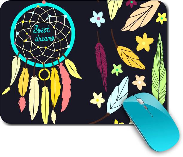 whats your kick Dream Catcher | Quotes | Art | Drawing | Stylish | Printed Mouse Pad/Designer Waterproof Coating Gaming Mouse Pad For Computer/Laptop (Multi11) Mousepad