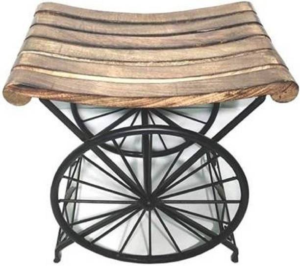 Extreme wood Metal End Table