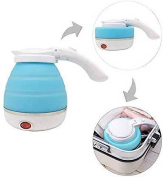 MAITRI ENTERPRISE Food Grade Silicone Travel Foldable Electric Kettle600 ml(Multicolor) Beverage Maker