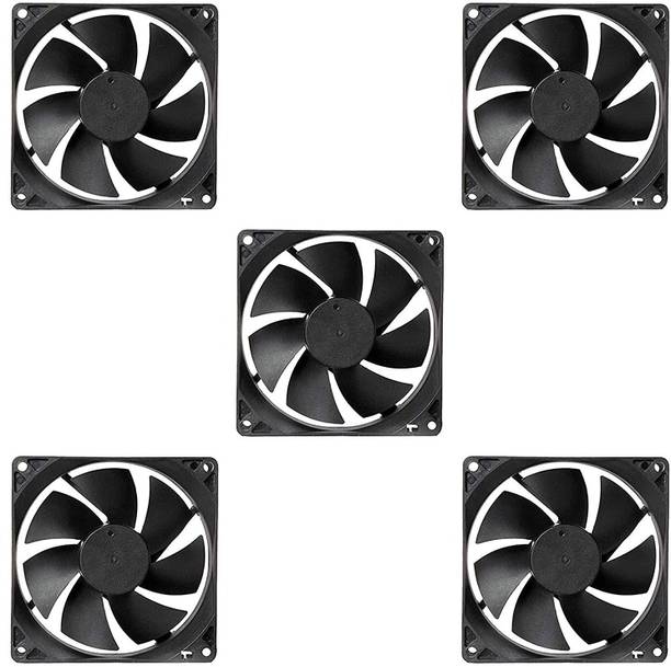 ERHIndia DC 12V Cooling Fan for PC Case, CPU Cooler r (Black) Electronic Components Electronic Hobby Kit