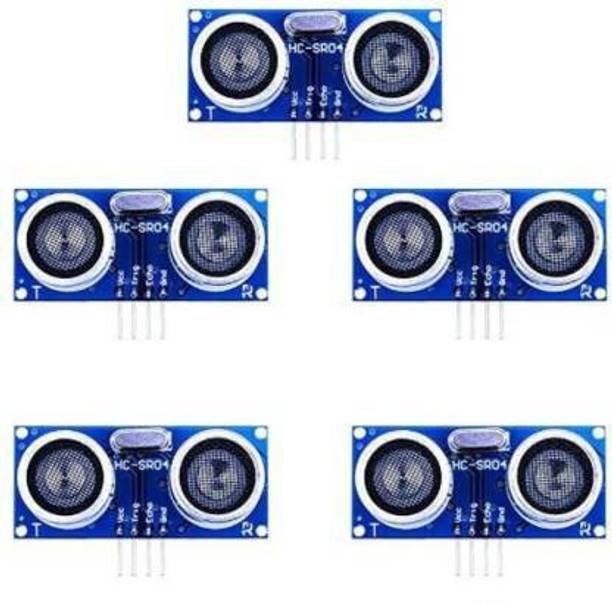 Stookin 5 Pcs Ultrasonic Sensor Module HC-SR-04 (Pack of 5) Electronic Components Electronic Hobby Kit Power Supply Electronic Hobby Kit