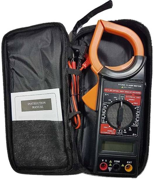 Shopper Collection Digital Clamp Meter Electronic Tester Pocket Clamping Meter for Measuring AC/DC Voltage, AC Current, Resistance, Data Hold & Overload Protection in Portable Mini MT87 Electric Testing Digital Multimeter Digital Multimeter