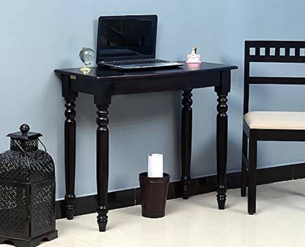 BARZISN Solid Sheesham Wood Study Table For Bed Room , Study Room , Office Solid Wood Study Table