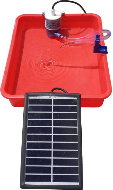 MELODY's Solar Water Pump Working Model For School Demonstration, Science Project & Teaching Aid. with 6v 2 watts Solar Panel and High pressure Water Pump.
