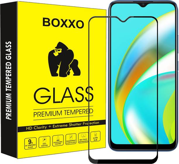 Boxxo Edge To Edge Tempered Glass for Realme C15