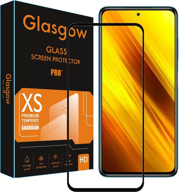 Glasgow Edge To Edge Tempered Glass for Poco X3, Infinix Hot 9, Infinix Hot 9 Pro