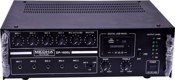MEDHA D.J. PLUS Professional 160 Watt P.A. Amplifier With Digital Media Player 160 W AV Power Amplifier