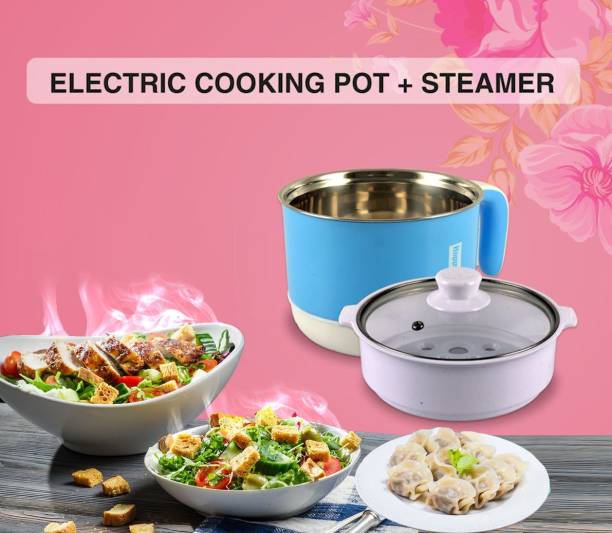 NIMYANK Electric Skillet Noodles Rice Cooker Thermal Insulation Cooking Pot 089 Rice Cooker, Travel Cooker, Egg Boiler, Food Steamer, Electric Pressure Cooker