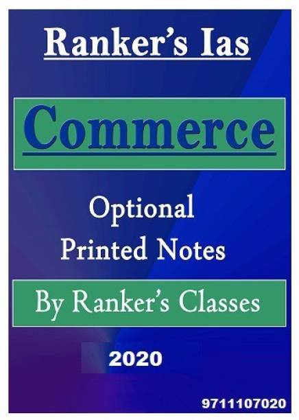 Printed Notes-Commerce Optional Rankers Classes Study Material-(2020)