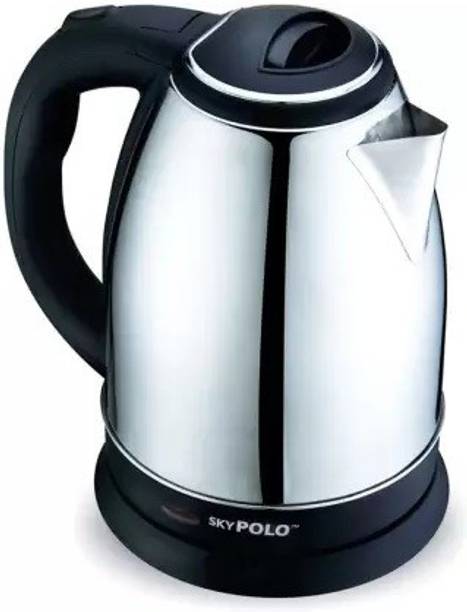 ND BROTHERS Multipurpose Cordless Electric Kettle (1.8 L, Black, Steel) 2 Cups Coffee Maker