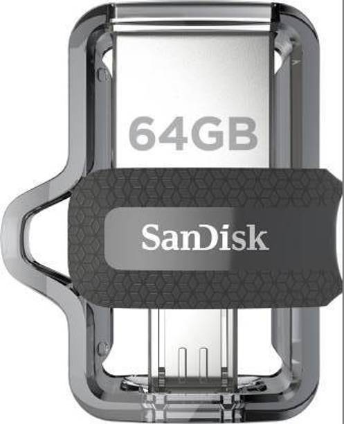 SanDisk Ultra Dual SDDD3 064G I3 64 GB Pen Drive Compatible with Laptop, Mobile, Tablet, Desktop Computer USB 3.0 Plastic Case