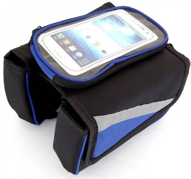 SHIVEXIM Bicycle Front Frame Touch Screen Bag Pouch Holder For Under 5.7 Inch Mobile Phone