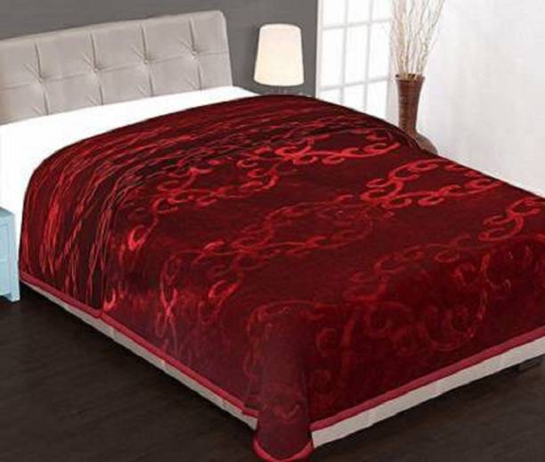 AUBORON Damask Double Mink Blanket for  Heavy Winter